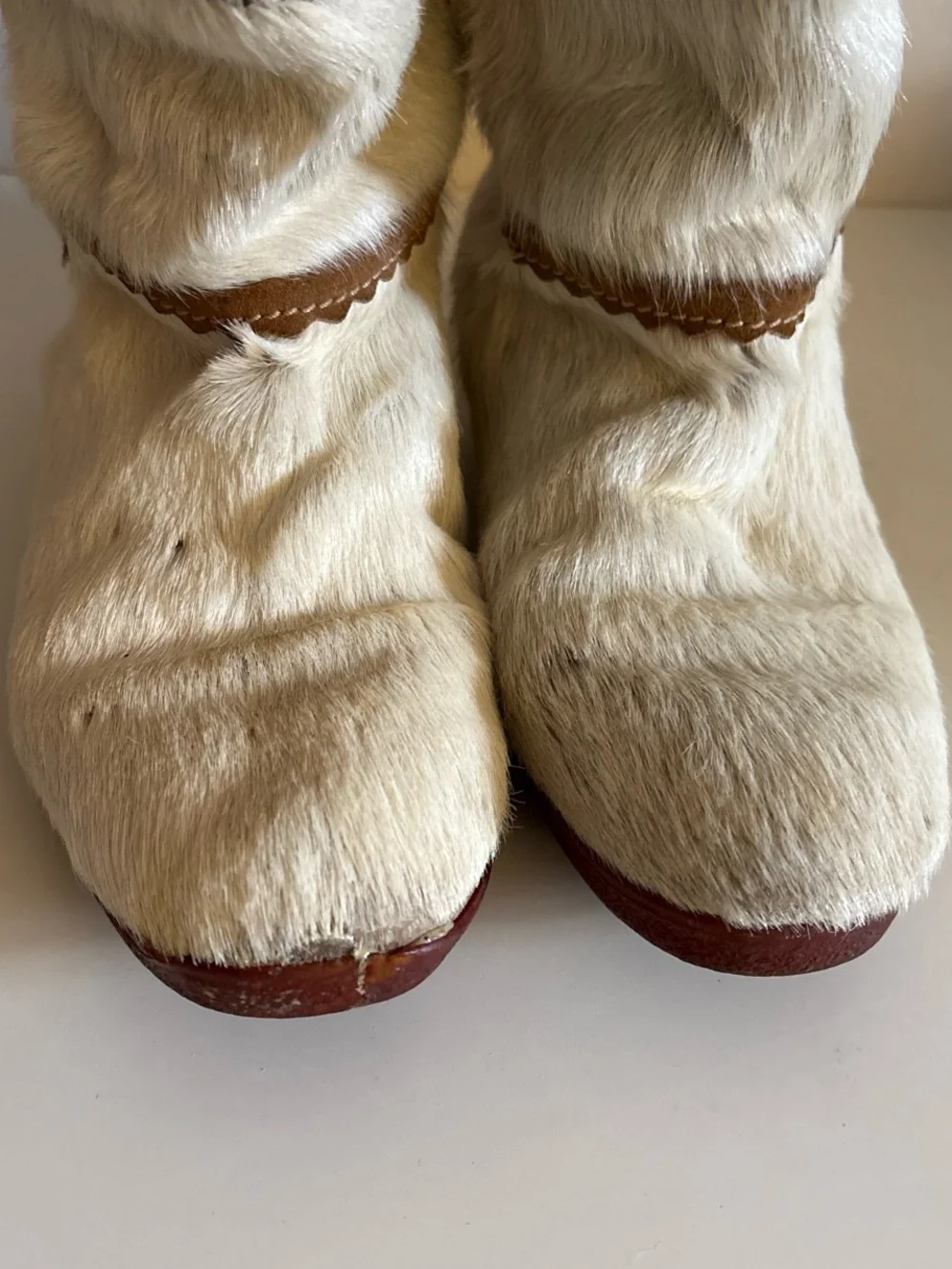 TECNICA MADE IN ITALY - GOAT FUR BOOTS - WOMEN US SIZE  42 eur 10.5 USA